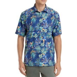 Tommy Bahama Island Zone Pool Blooms Silk Blend Camp Shirt SZ 3XL Resortwear EUC